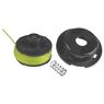 Set for Nylon String Trimmers with Spool Housing + Reel Cover + Reel with 1 Nylon Strings + Spring