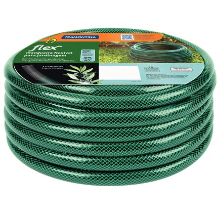 Tramontina Flex 10-Meter 3-Layer Green PVC Garden Hose