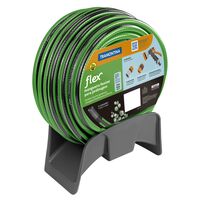Mangueira Flex para Jardim Tramontina Verde com Faixa Preta em PVC 4 Camadas 20 m com Engate R&aacute;pido, Engate Rosqueado, Hidropistola e Suporte - SKU 79326620 - 1 image number 0