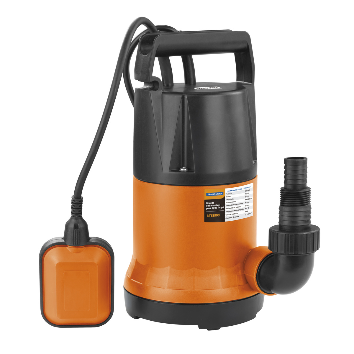 Bomba D''&aacute;gua El&eacute;trica Submers&iacute;vel para &Aacute;gua Limpa Tramontina BTS1100L - SKU 79582112 - 1 image number 0