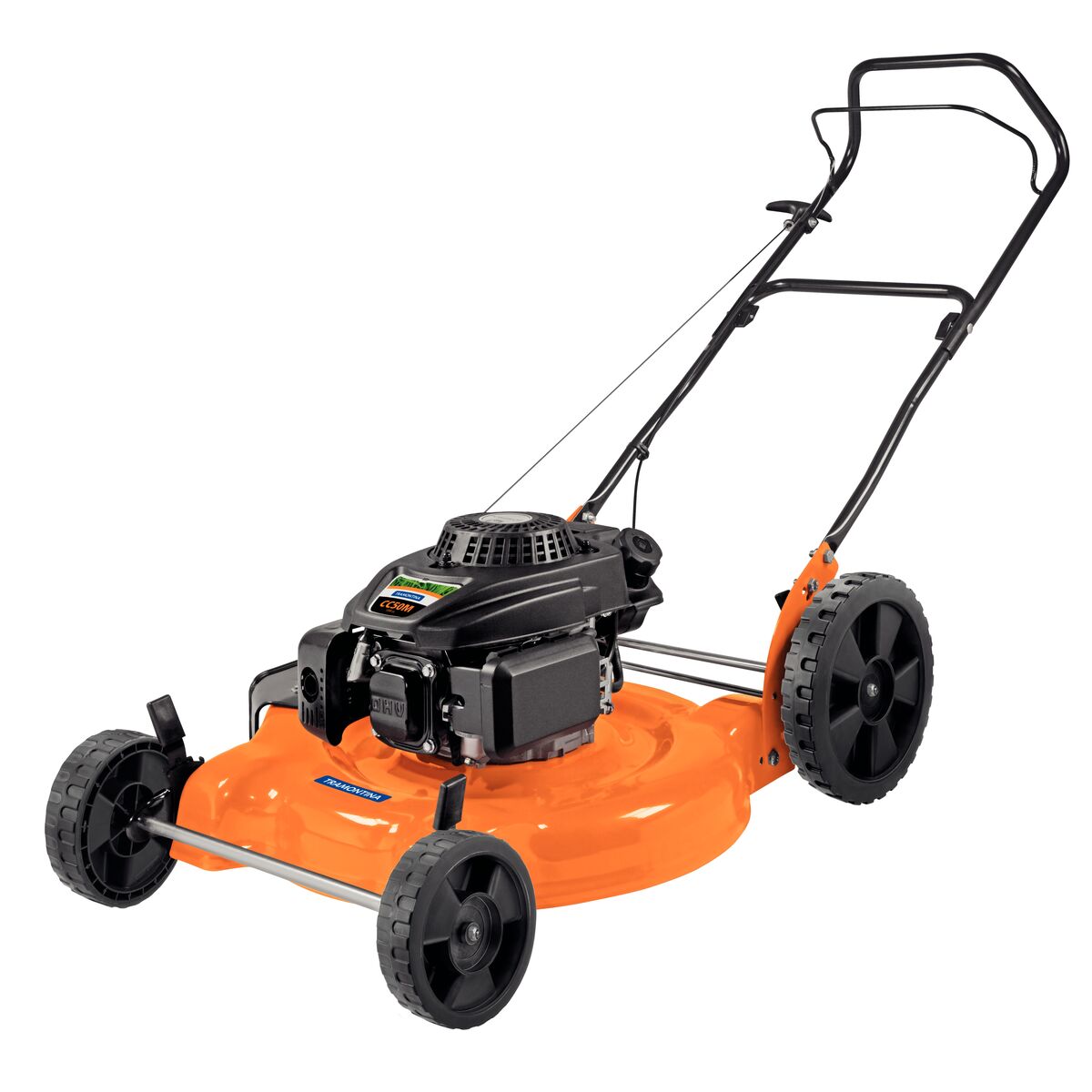 Tramontina's CC50M Gas Lawn Mower with a 500 mm Cutting Diameter, Metallic Chassis, and 6 hp Engine