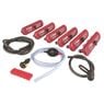 Battery watering kit for 8 V electric vehicle batteries