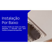 Cuba Tramontina Morgana Compact 48 FX Undermount em A&ccedil;o Inox com Acabamento Escovado com Monocomando, Dosador de Sab&atilde;o, T&aacute;bua e Cesto Aramado Cor Inox - SKU 93815492 - 2 image number 1