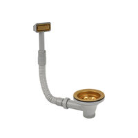 V&aacute;lvula Gold Tramontina para Cuba Quadrum PVD - SKU 93995289 - 1