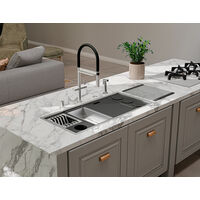 Cuba Tramontina Workstation Quadrum 90 com Acess&oacute;rios em A&ccedil;o Inox com Acabamento Acetinado Cor Inox - SKU 94001903 - 4 image number 3
