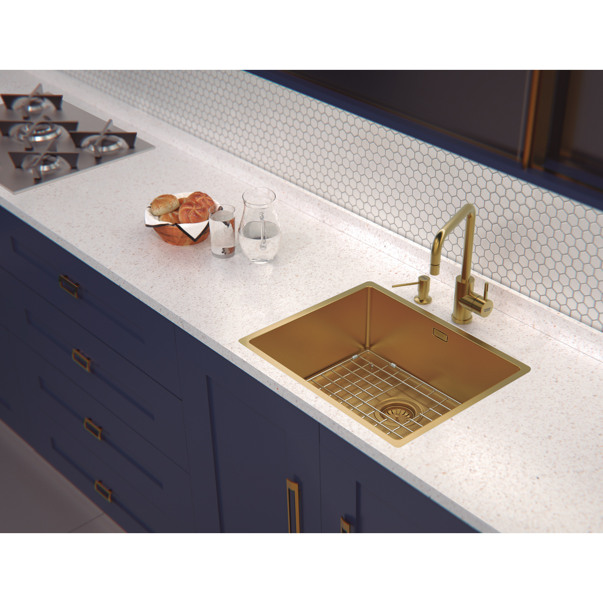 Cuba Tramontina Quadrum 50 Light Gold em A&ccedil;o Inox com PVD - SKU 94007313 - 2 image number 1