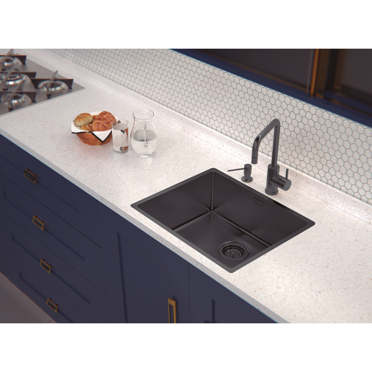 Cuba Tramontina Quadrum 50 Intense Black em A&ccedil;o Inox com PVD - SKU 94007513 - 2 image number 1