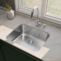 Cuba de Embutir Tramontina Dora 50 BL R6 50x40 em A&ccedil;o Inox Escovado com Monocomando e Dosador - SKU 94018162 - 3 image number 2