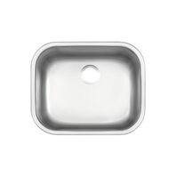 Satin stainless steel bowl 50x40 cm