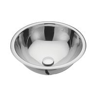 Mirror polishing stainless steel wash basin Ø41 cm