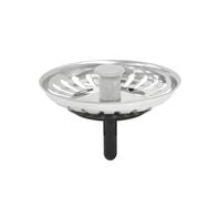 Valve Tramontine 4 1/2" Cover in Stainless Steel Polished  and Polypropylene for Sinks and Bowls