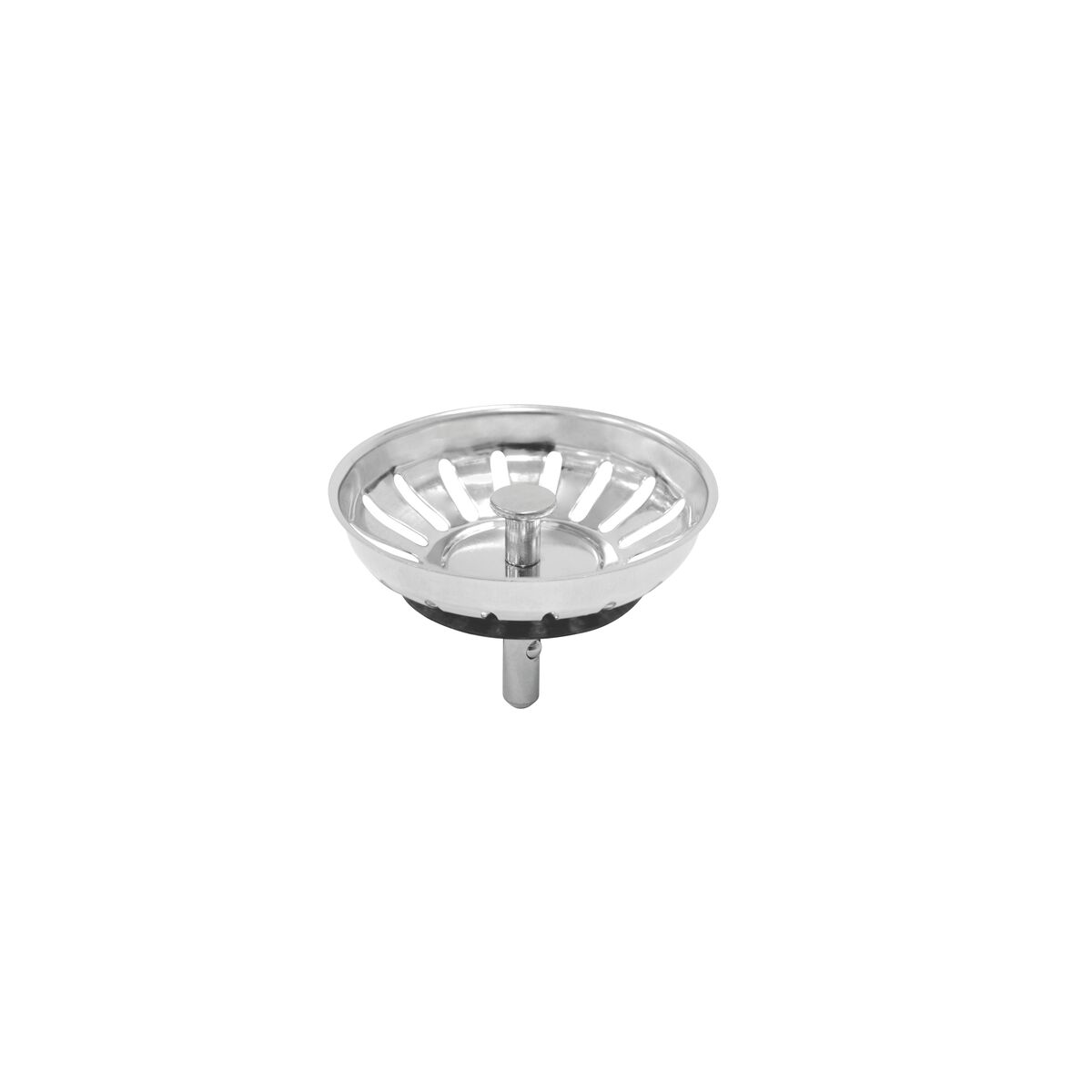 Tampa de V&aacute;lvula Tramontina Luxo 4 1/2" em A&ccedil;o Inox Polido e Polipropileno para Pias e Cubas - SKU 94510024 - 1 image number 0