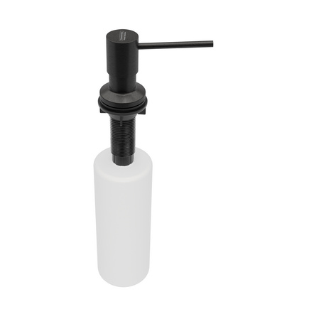 Dosador de Sab&atilde;o Tramontina Intense Black em A&ccedil;o Inox com Recipiente Pl&aacute;stico 500 ml - SKU 94517514