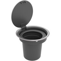 Lixeira de Embutir Tramontina Clean Round Click em A&ccedil;o Inox 5 L Cor Inox - SKU 94518006 - 2 image number 1