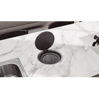 Lixeira de Embutir Tramontina Clean Round Click em A&ccedil;o Inox 5 L Cor Inox - SKU 94518006 - 4 image number 3