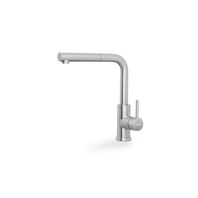 Tramontina mono stainless steel mixer faucet and Scotch Brite finish with extension