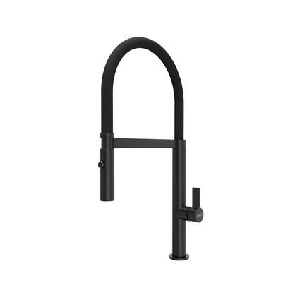 Monocomando Versatile Slim Black Matte em A&ccedil;o Inox com Acabemento Preto Fosco Cor Preto - SKU 94520037