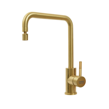 Monocomando Tramontina Angolare Light Gold em A&ccedil;o Inox com Revestimento PDV e Bica Articulada Cor Inox - SKU 94520313