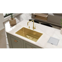 Monocomando Tramontina Angolare Light Gold em A&ccedil;o Inox com Revestimento PDV e Bica Articulada Cor Inox - SKU 94520313 - 2 image number 1