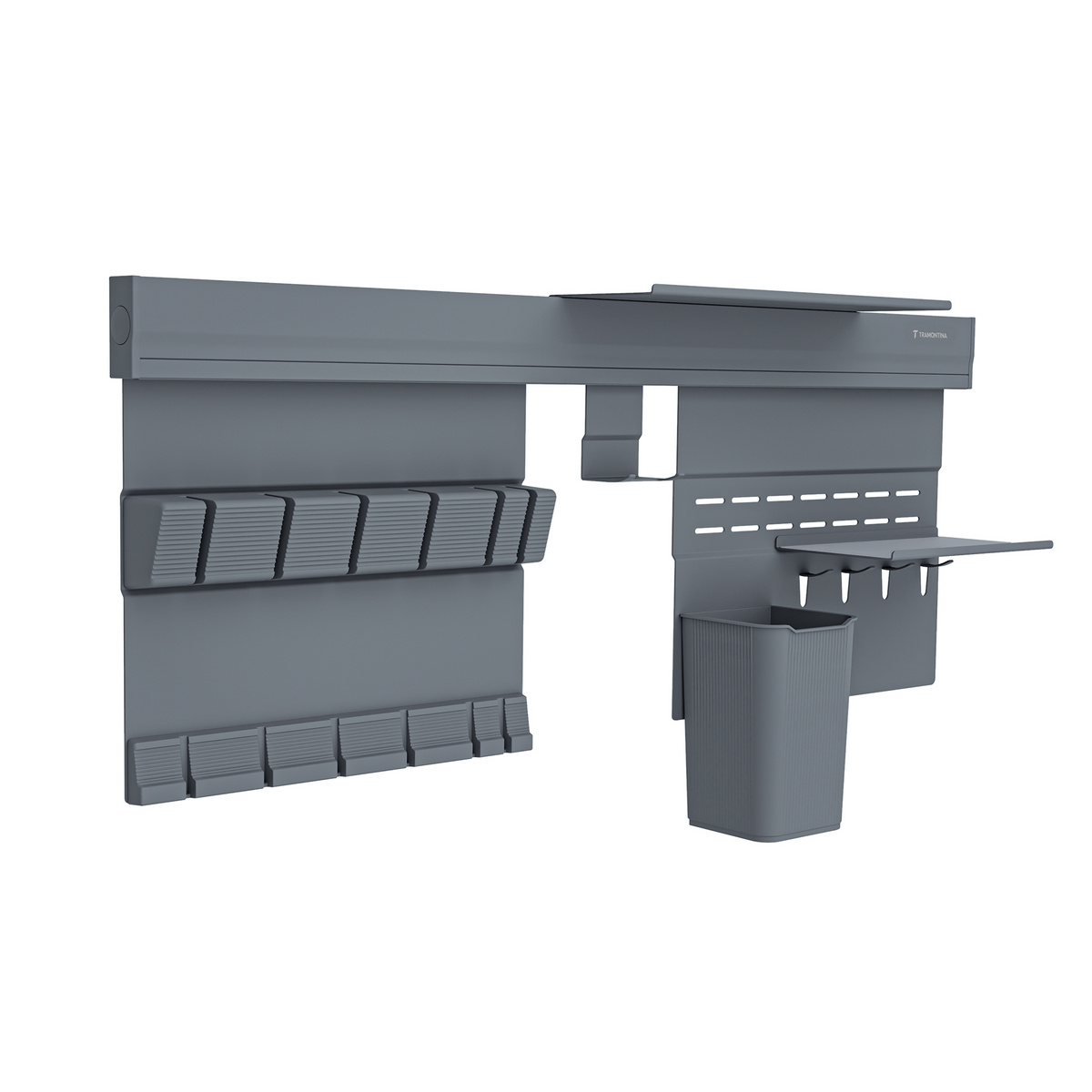 Kit parede alum&iacute;n fosco 70cm c/porta facas - SKU 94532050 - 2 image number 1
