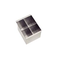 Stainless Steel Tramontina Cutlery Rack Drained with Scotch Brite Finish to Overlap Damp Rail 15x16 cm