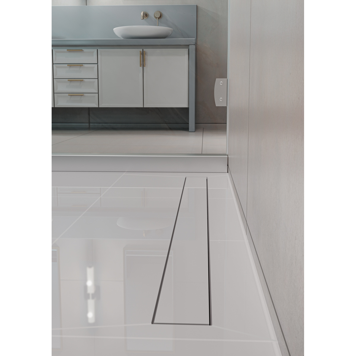 Ralo Neo Hidden Tramontina em PVC 10 x 10 cm - SKU 94535301 - 3 image number 2