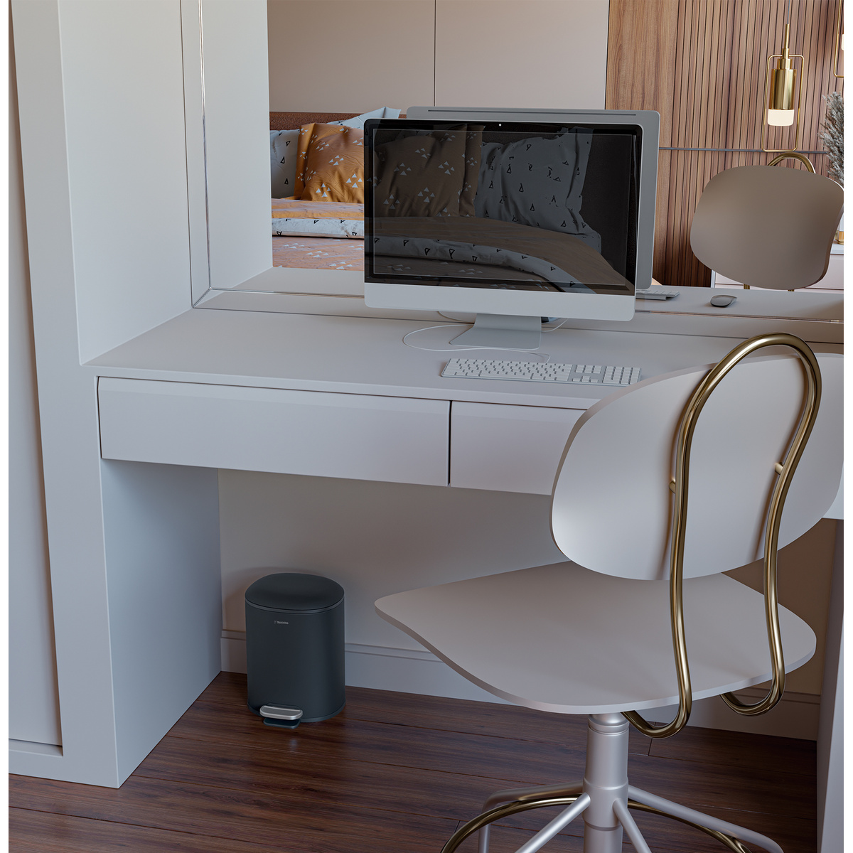 Lixeira com Pedal Tramontina Napoli em A&ccedil;o Inox com Acabamento Black Matte 5 L Cor Black Matte - SKU 94538645 - 2 image number 1