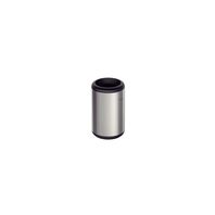 Tramontina 10L stainless steel trash bin with a scotch brite finish and polypropylene rim and base