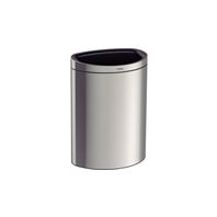 Tramontina 49L stainless steel trash bin Tipo D with a scotch brite finish and removable internal bucket