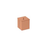 Tramontina Square Light Recycle Bin with Scotch Brite Rose Gold 4.5 L Finish and varnish-based coating.