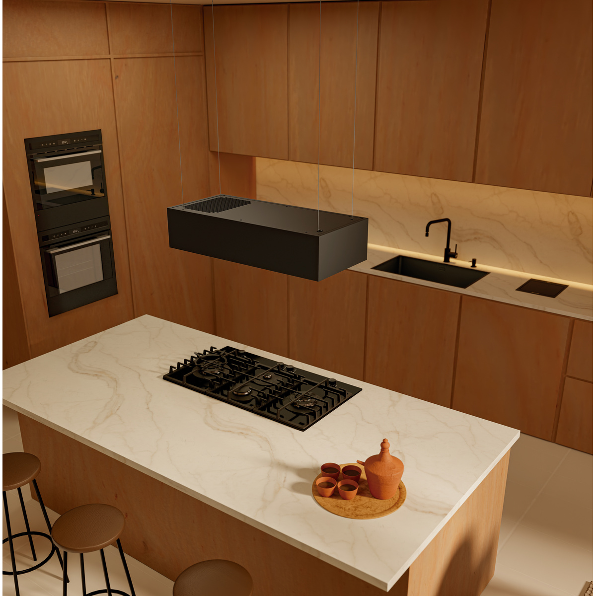 Cooktop Tramontina Quadra 4GG Double TRI HE Safestop 90 em Vidro Temperado 90 cm Cor Preto - SKU 94709404 - 3 image number 2
