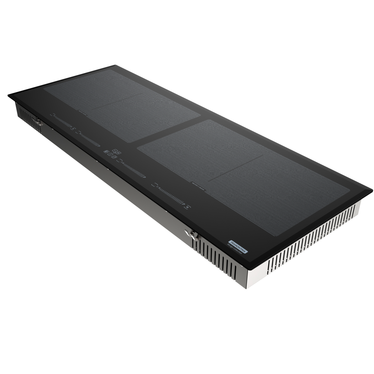 Tramontina Slim Slider Bridge 4EI 90 Black Glass Induction Cooktop
