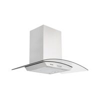 Tramontina 80 cm 127V stainless steel and tempered glass wall-mounted range hood