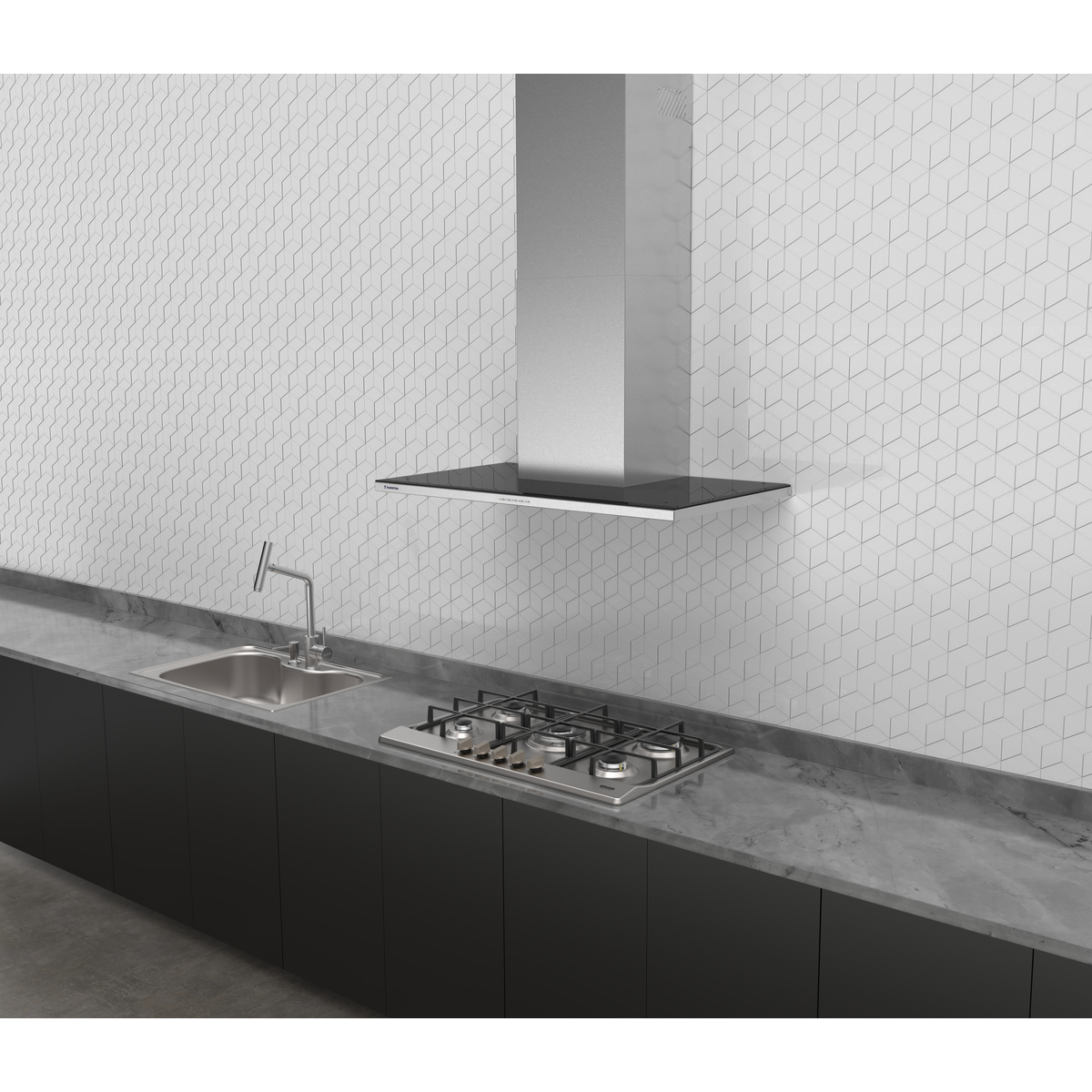 Coifa de Parede Tramontina Slim Wall 90 em A&ccedil;o Inox com Acabamento Acetinado 90 cm 220 V Cor Inox - SKU 95800028 - 4 image number 3