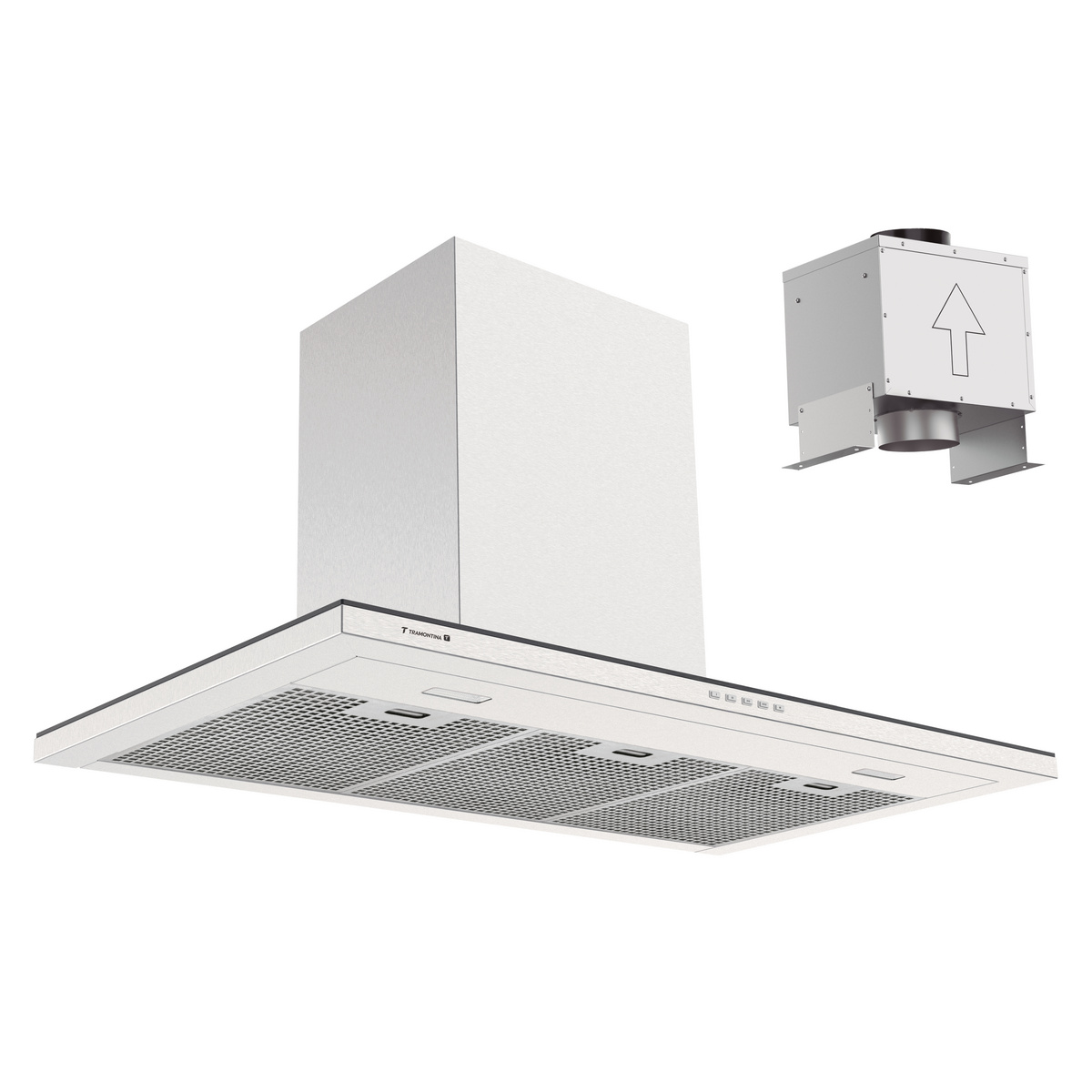 Coifa de Parede Tramontina Slim Wall T smart 90 Split em A&ccedil;o Inox com Acabamento Acetinado 220 V Cor Inox - SKU 95800030 - 1 image number 0