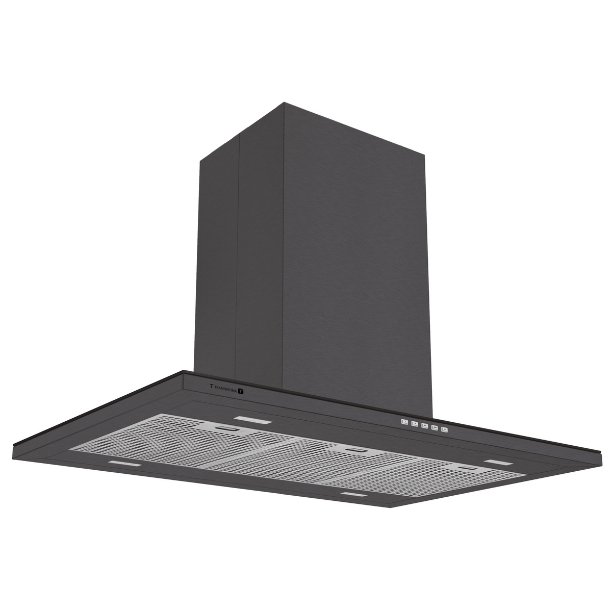 Coifa Tramontina Slim Isla 90 em A&ccedil;o Inox com Acabamento Black Steel 220 V Cor Preto - SKU 95800040 - 1 image number 0