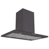 Coifa Tramontina Slim Isla 90 em Aço Inox com Acabamento Black Steel 220 V