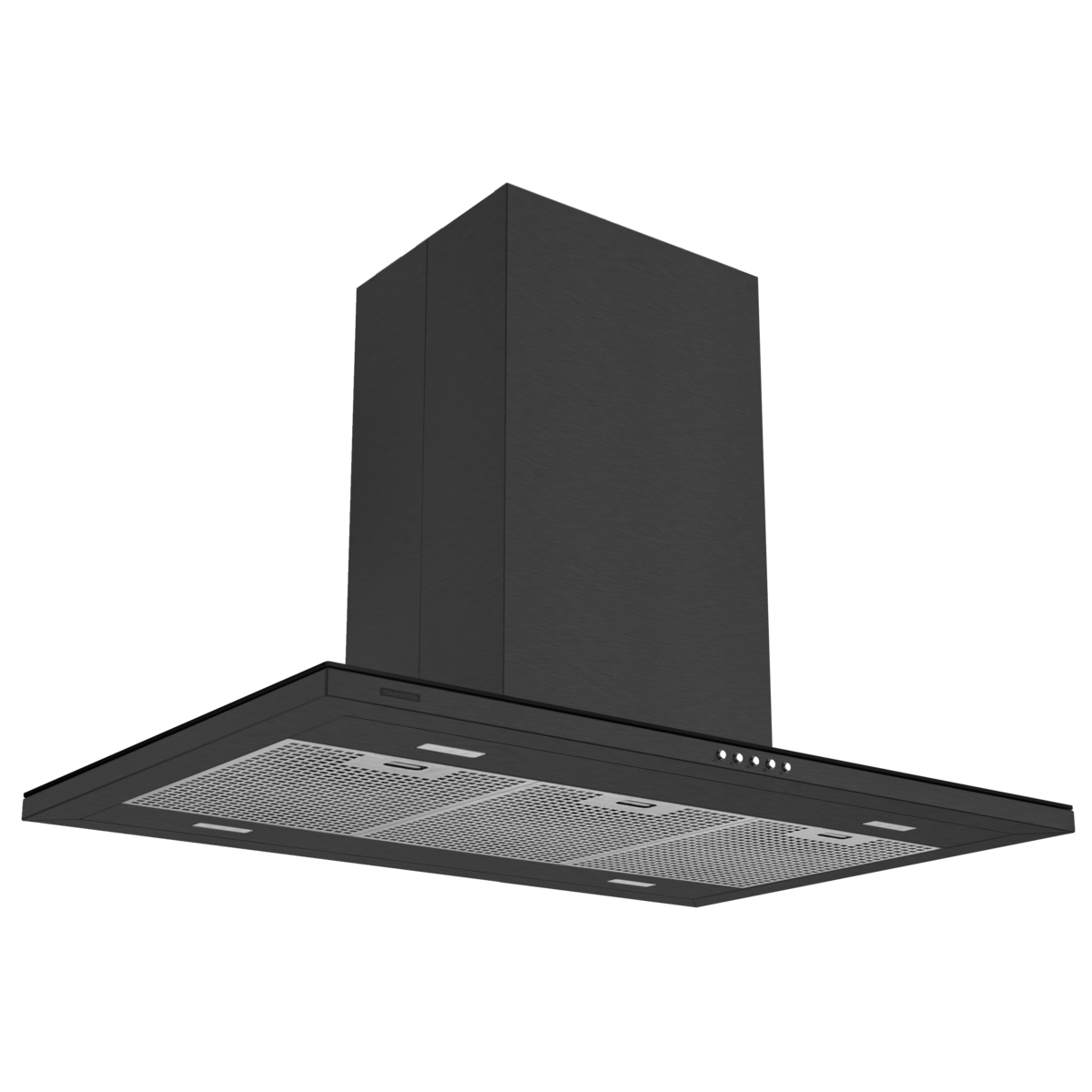 Coifa Tramontina Slim Isla 90 em Aço Inox com Acabamento Black Steel 220 V