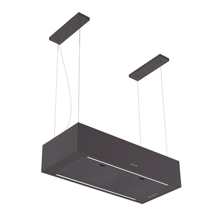 Coifa de Ilha Tramontina Cube Slim Isla Black Silent T smart 90 Cor Preto - SKU 95800055 - 1