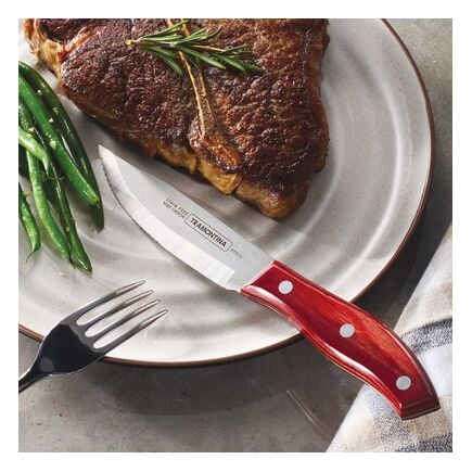 9 Pc 5 in Porterhouse Steak Knife Set with Multi-Purpose Block