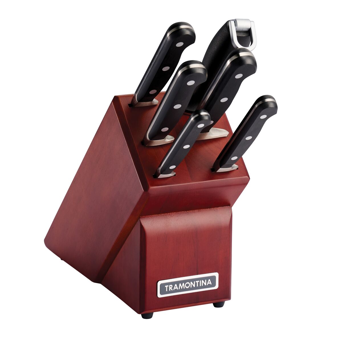 Forged 7 Pc Knife Set with Hardwood Counter Block