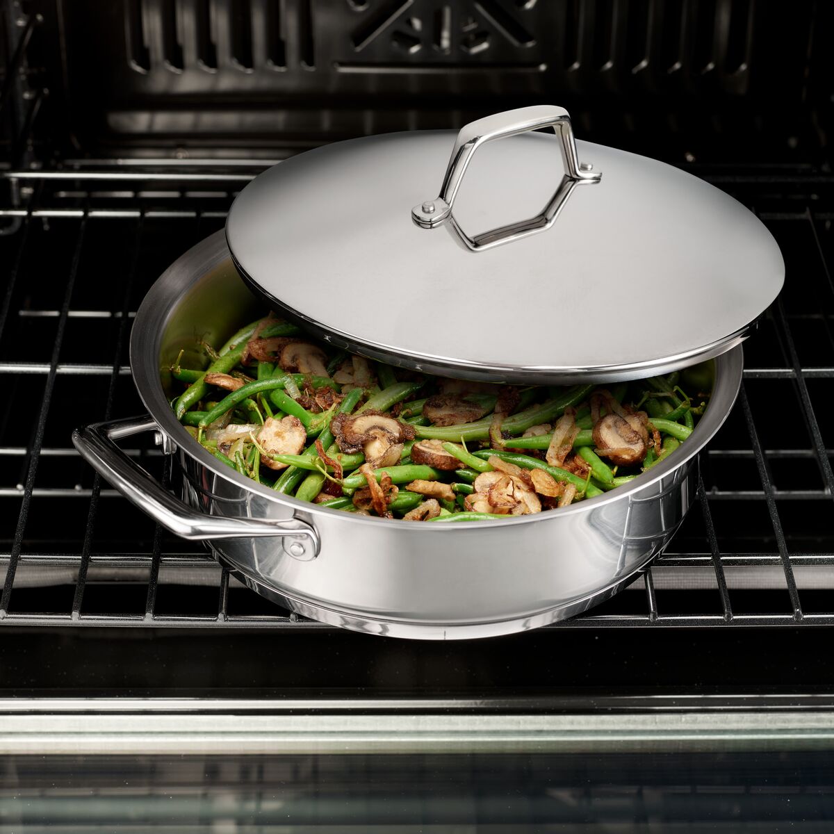 Tri-Ply Base 10 in Stainless Steel Fry Pan with Nonstick Interior -  Tramontina US