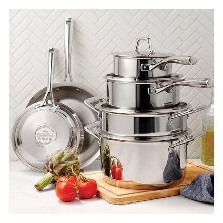 Prima 10 Pc Stainless Steel Cookware Set