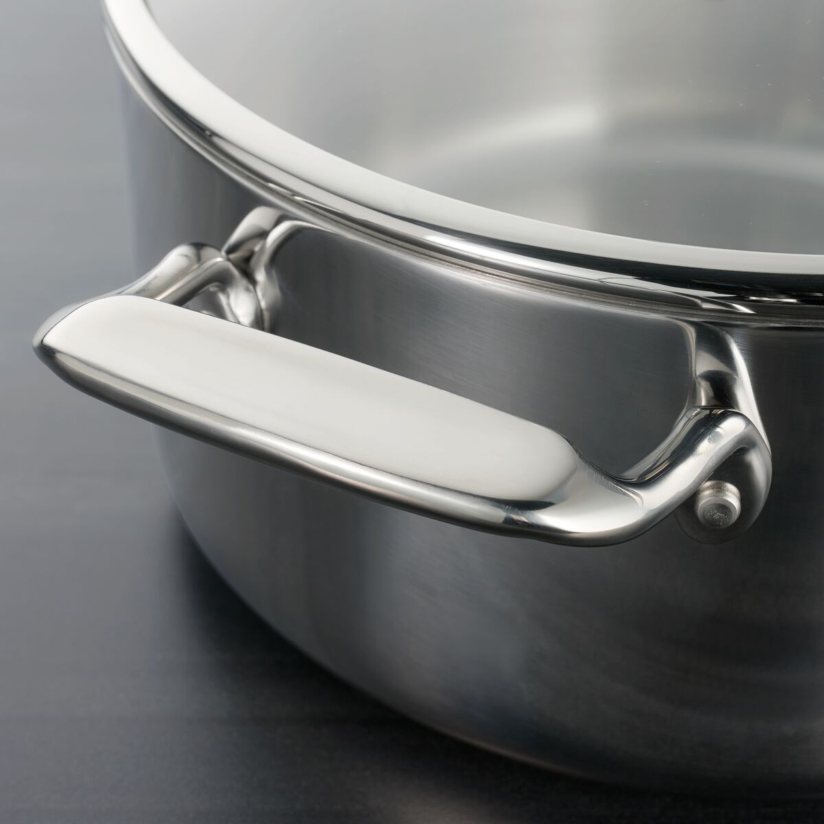 Fracoda 4 Quart Saucepan with Strainer Glass Lid, Stainless Steel