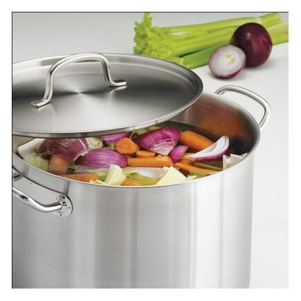 Pro Line 16 Qt Stainless Steel Covered Stock Pot