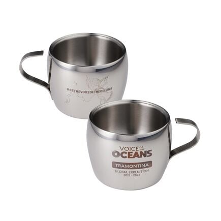 2 Pk Stainless Steel Double-Wall Cups - Voice of the Oceans Limited Edition