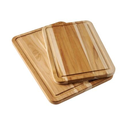 2 Pc Teak Wood Cutting Board Set