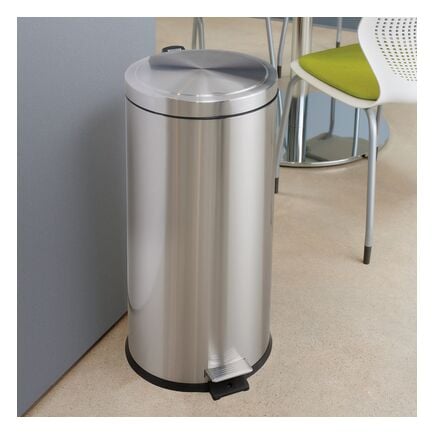 8 Gallon Stainless Steel Round Step Can