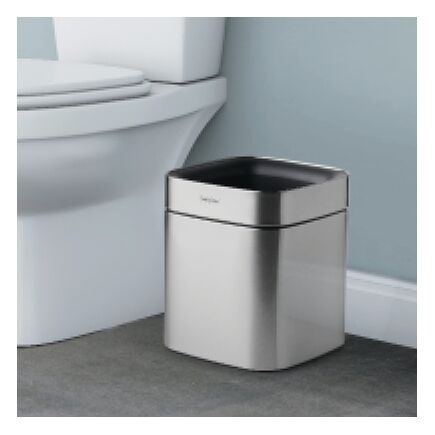 2.11 Gallon Stainless Steel Square Open Top Bin